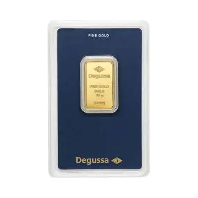 10g Gold Bar - Degussa in blister pack