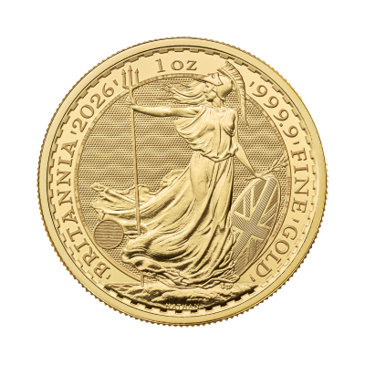 2026 1oz Gold Britannia King Charles III reverse
