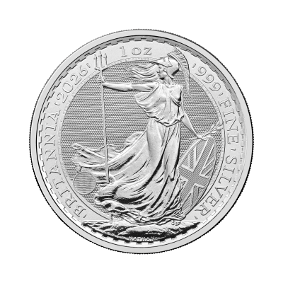 2026 1 oz Britannia Silver Coin King Charles III reverse