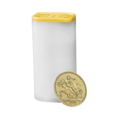 2026 Gold Sovereign Coin Tube of 25 coins