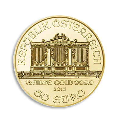 1/2oz Austrian Philharmonic Gold Coin - Best Value