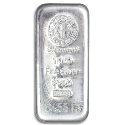 1kg Silver Bar - Argor-Heraeus