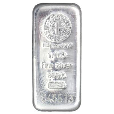 1kg Silver Bar - Argor-Heraeus