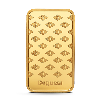 5g Degussa Gold Bar back