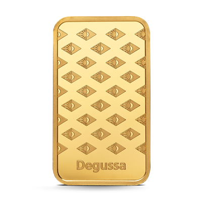 10g Degussa Gold Bar Back