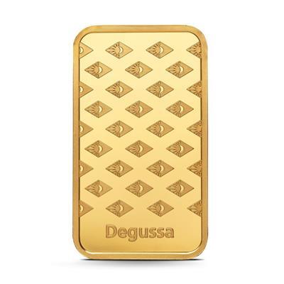 1/2oz Degussa Gold Bar - reverse