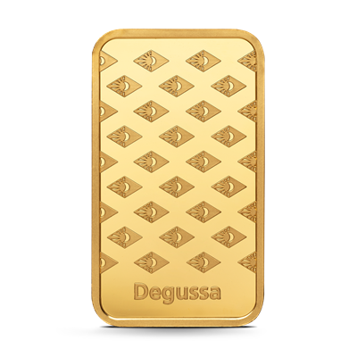 20g Degussa Gold Bar back