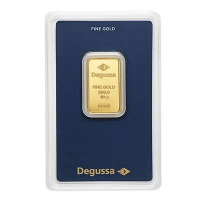 10g Gold Bar - Degussa in blister pack