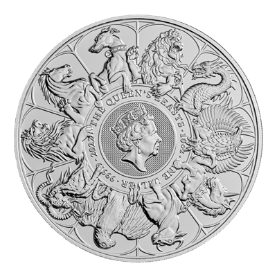 10oz Queens Beast Silver Completer