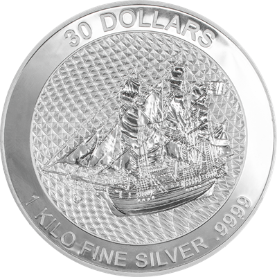 2022 1kg Cook Islands Bounty Silver Coin