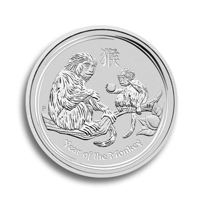 Reverse of the 2016 1kg Australia Lunar II Silver Coin - Year of the Monkey