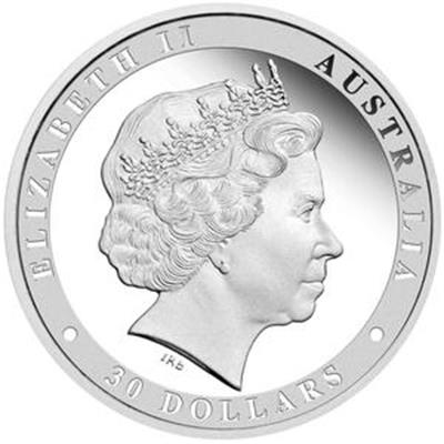 1kg Australian Kookaburra Silver Coin obverse
