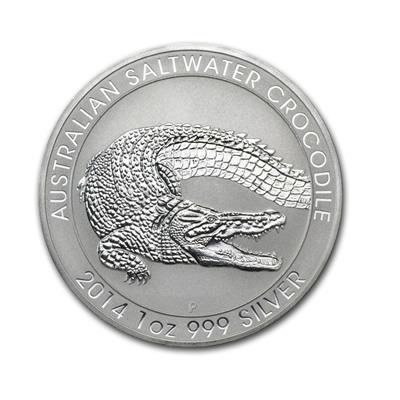 1oz Australian Saltwater Crocodile Silver Coin - Best Value