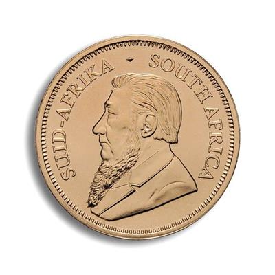 The obverse side of the 1oz Krügerrand Gold Coin