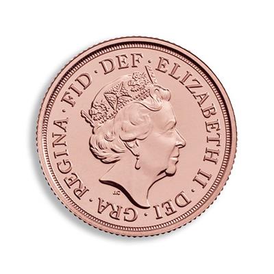 2020 Sovereign Elizabeth II Gold Coin Reverse
