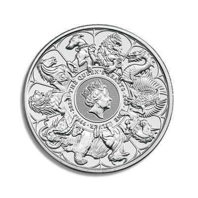 2021 2oz The Queen's Beasts, The Completer Silver Coin