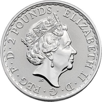 2021 silver britannia obverse