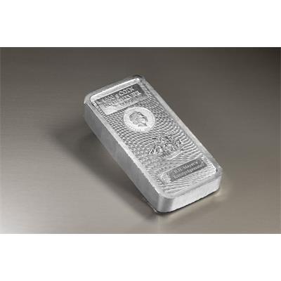 Front side of the 1kg Cook Islands Bounty Silver Coin Bar