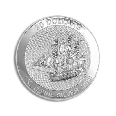 2022 1kg Cook Islands Bounty Silver Coin