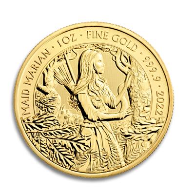 2022 1oz Maid Marian Myths and Legends Gold Coin