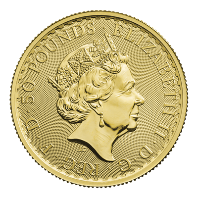 2022 1/2oz Gold Britannia Reverse