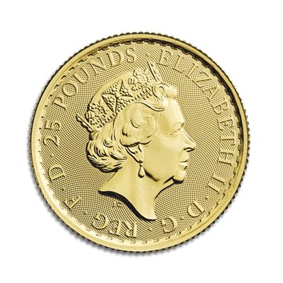 2022 1/4oz Gold Britannia reverse