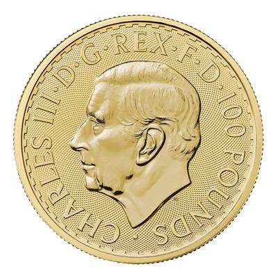 2025 1oz Gold Britannia obverse featuring King Charles III
