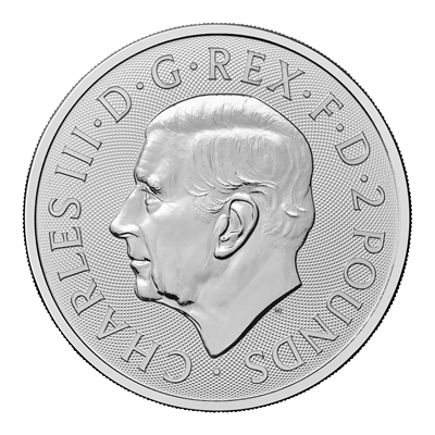 2025 1oz Silver Britannia reverse