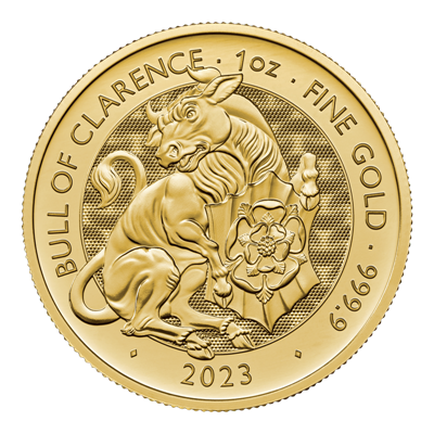 The Royal Tudor Beasts 2023 Bull of Clarence 1oz Gold Bullion Coin