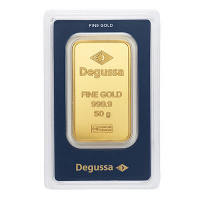 50g Degussa Gold Bar