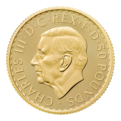2026 1/2oz Britannia Gold Coin King Charles III obverse