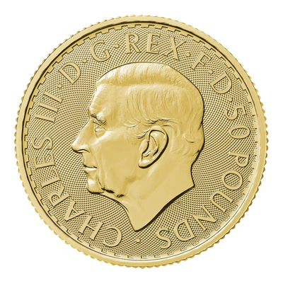 2026 1/4oz Britannia Gold Coin King Charles III obverse