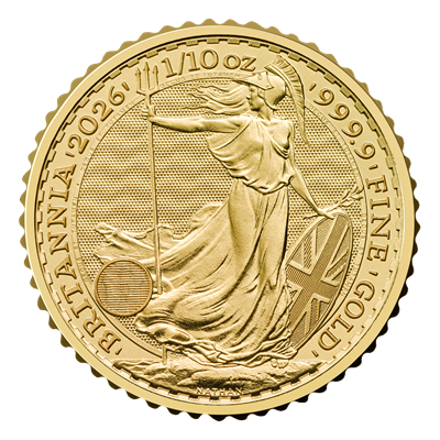 2026 1/10oz Britannia Gold Coin King Charles III reverse