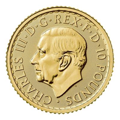 2023 1/10oz Britannia Gold Coin obverse