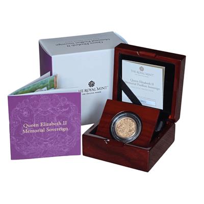 2022 Memorial Piedfort Gold Sovereign in box