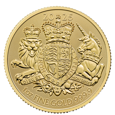 2025 1oz The Royal Coat of Arms Gold Coin reverse