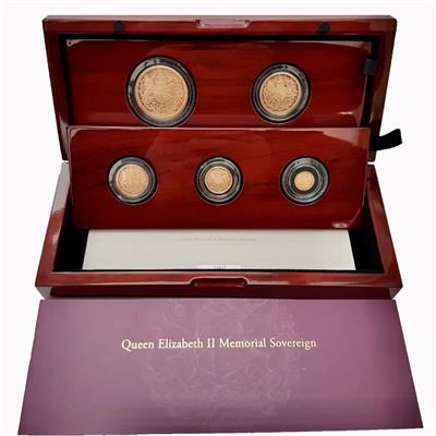 QEII 2022 Memorial Five-Coin Gold Proof Set in box