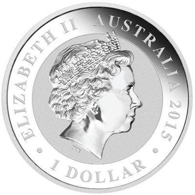 2015 1oz Australian Koala Silver Coin obverse