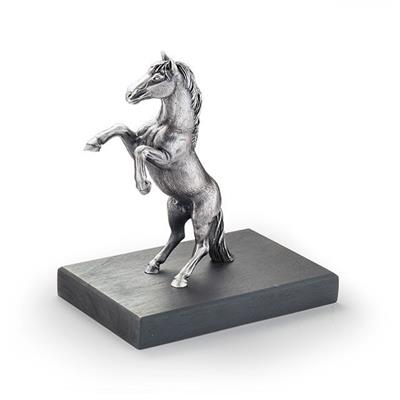 Mustang Stallion - 925 Silver Sculpture on base