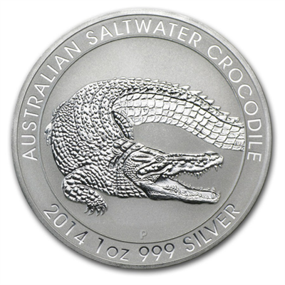 1oz Australian Saltwater Crocodile Silver Coin
