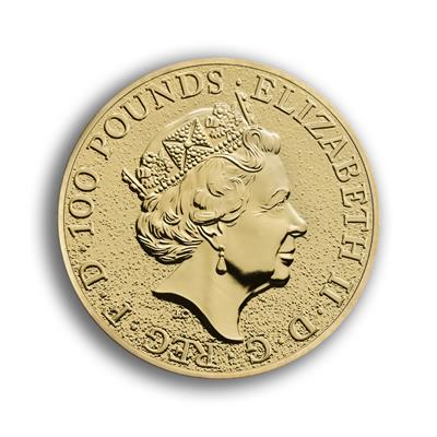 1oz Britannia Gold Coin Queen Elizabeth II obverse