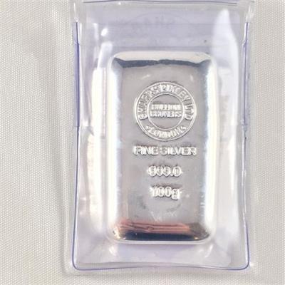 Sharps Pixley 100g Silver Bar