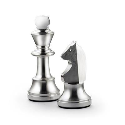 Silver Chess Pieces