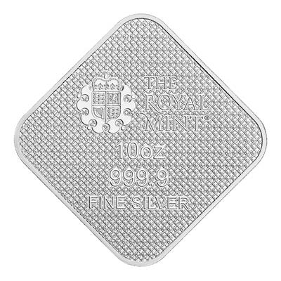 The Queen's Beasts 10oz Silver Bar reverse