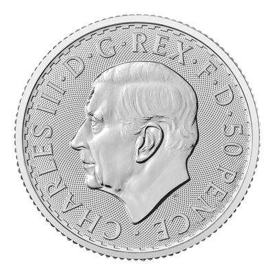 Obverse of the 2024 1/4oz Britannia Silver Coin