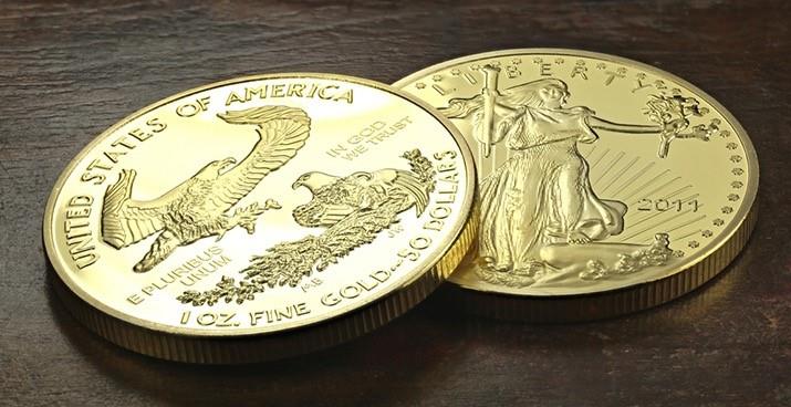 both sides of the american eagle gold coin