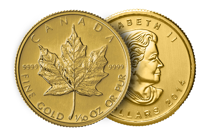 an image of the gold maple leaf coin 